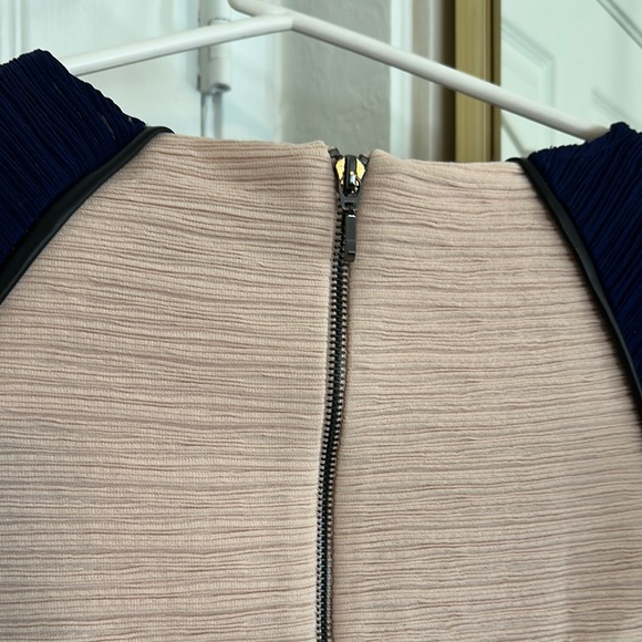 Maeve Navy and Pink Textured Dress - Picture 4 of 4